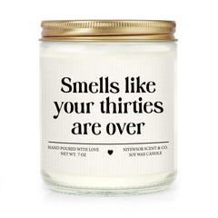 Niyewsor 40th birthday candle with funny sayings for celebrations.