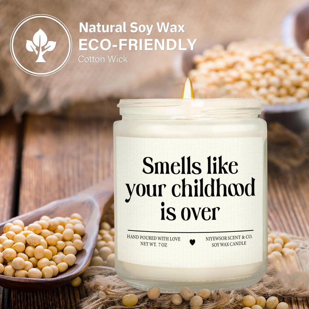 Niyewsor hand-poured soy wax candle with clean burn