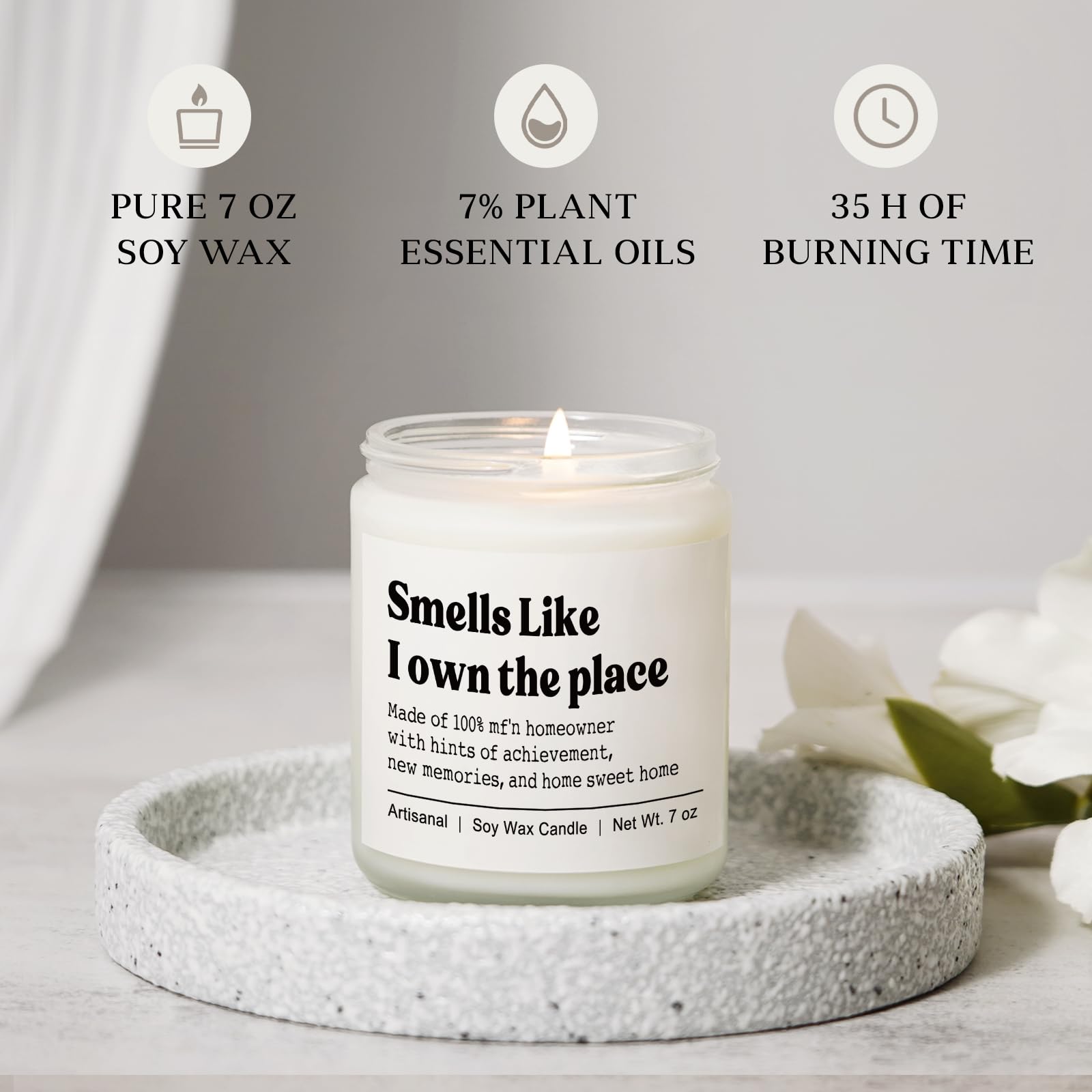Lavender scent in room creates a soothing ambiance