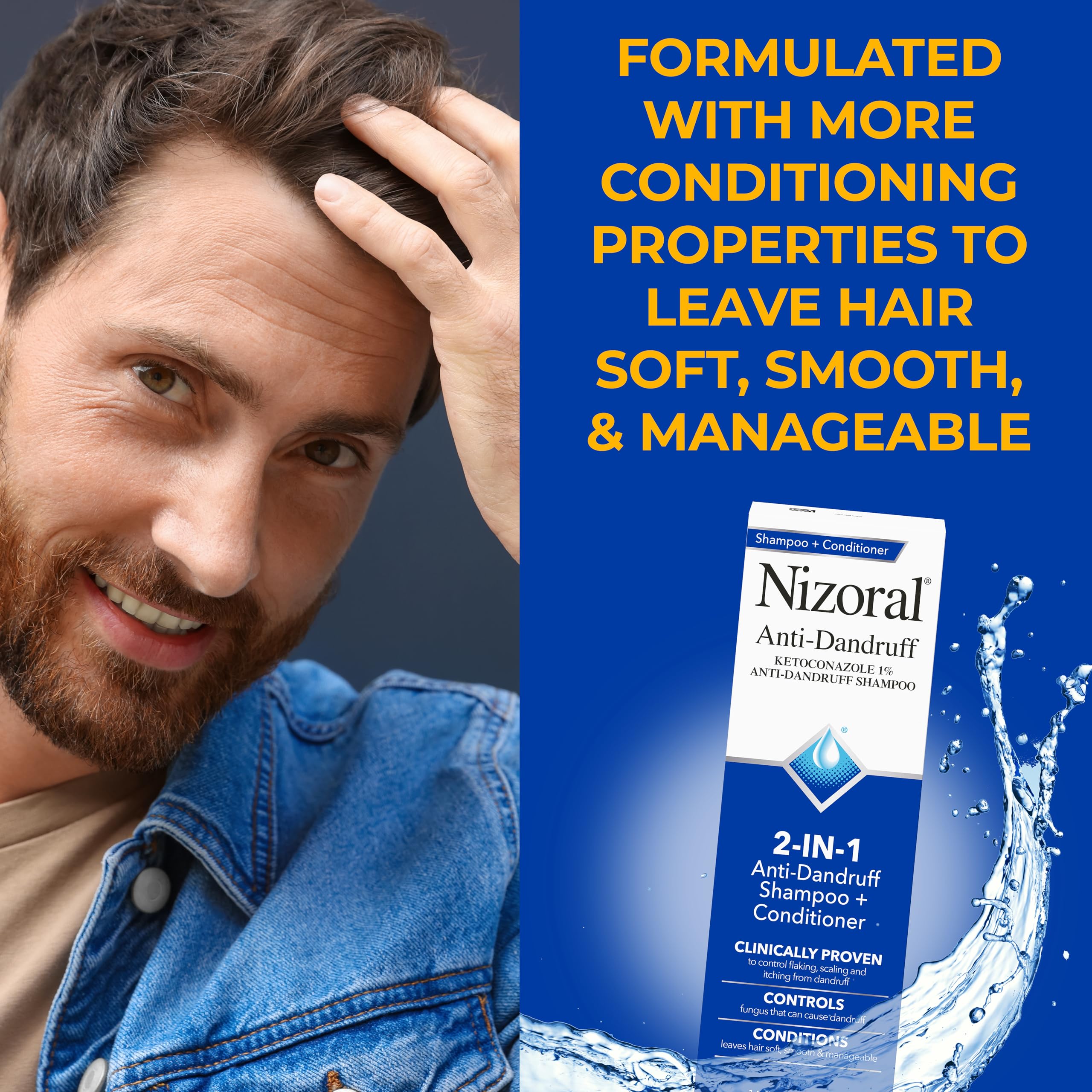 Nizoral color-safe formula emphasizes gentleness for color-treated hair.