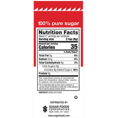 N'Joy sugar canister 20-ounce pour: smooth flow for accurate measuring.