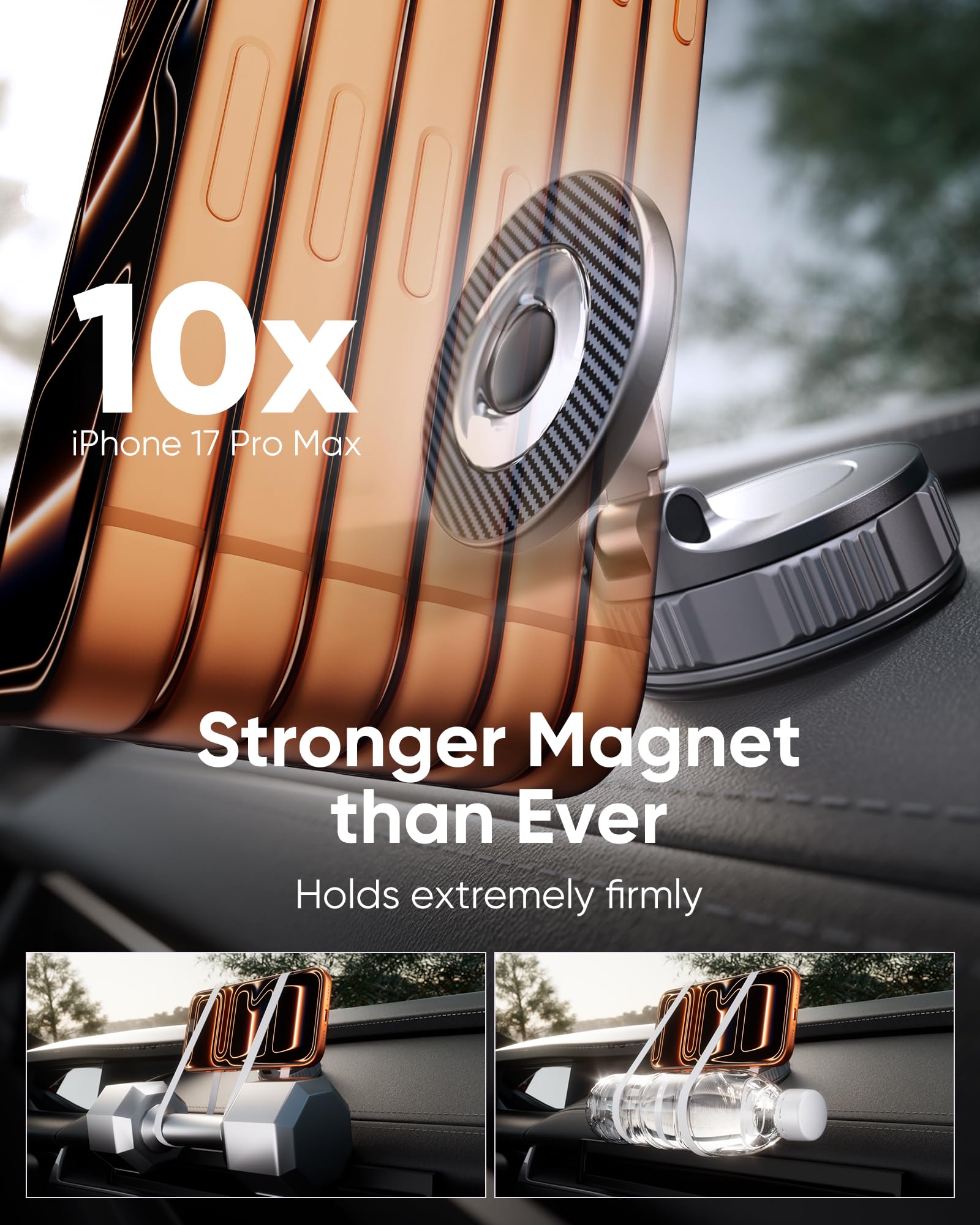 NKNZLY dual-axis folding arms offer flexible adjustment for comfortable hands-free navigation.