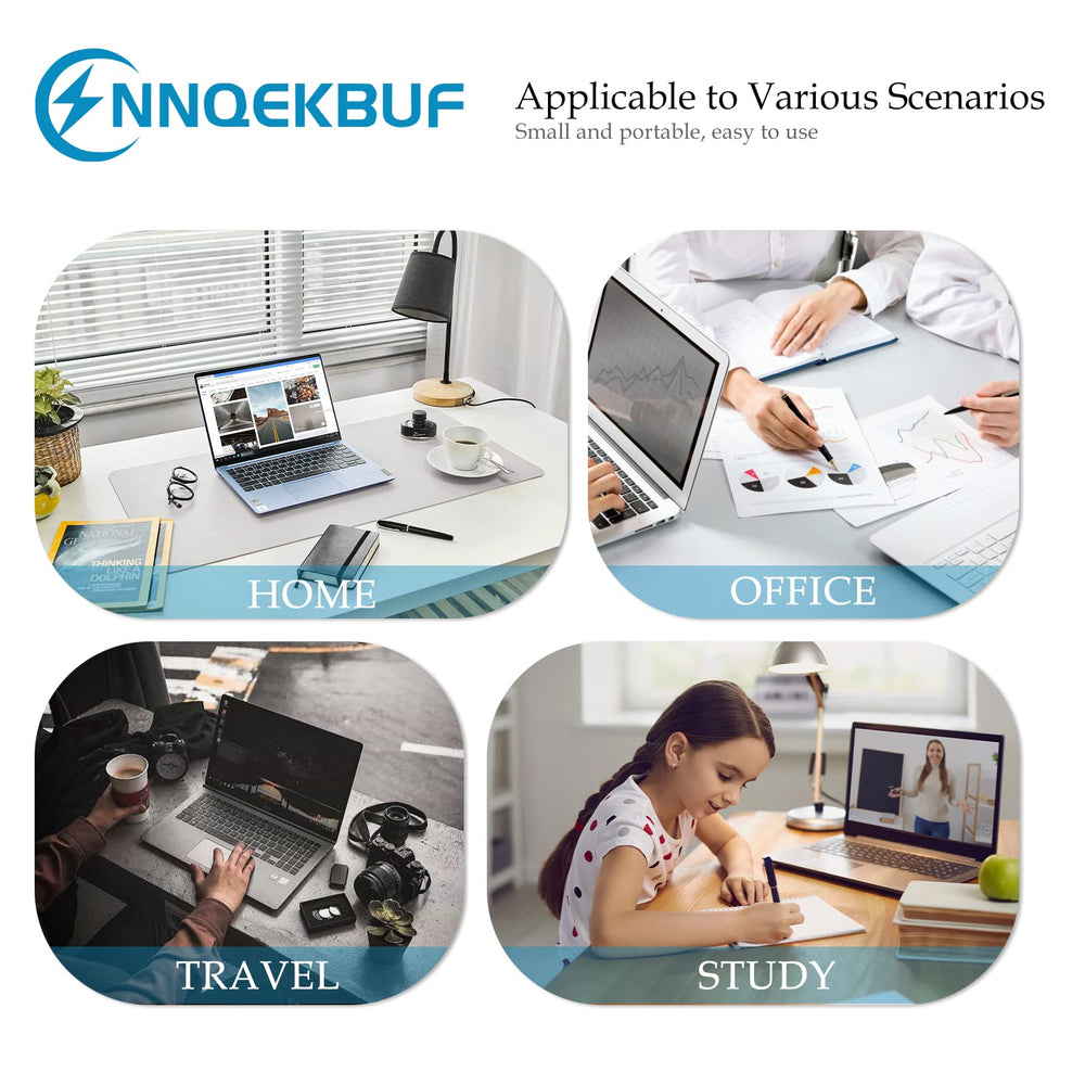 NNQEKBUF 65W USB-C charger packaging with AC cord and velcro tie