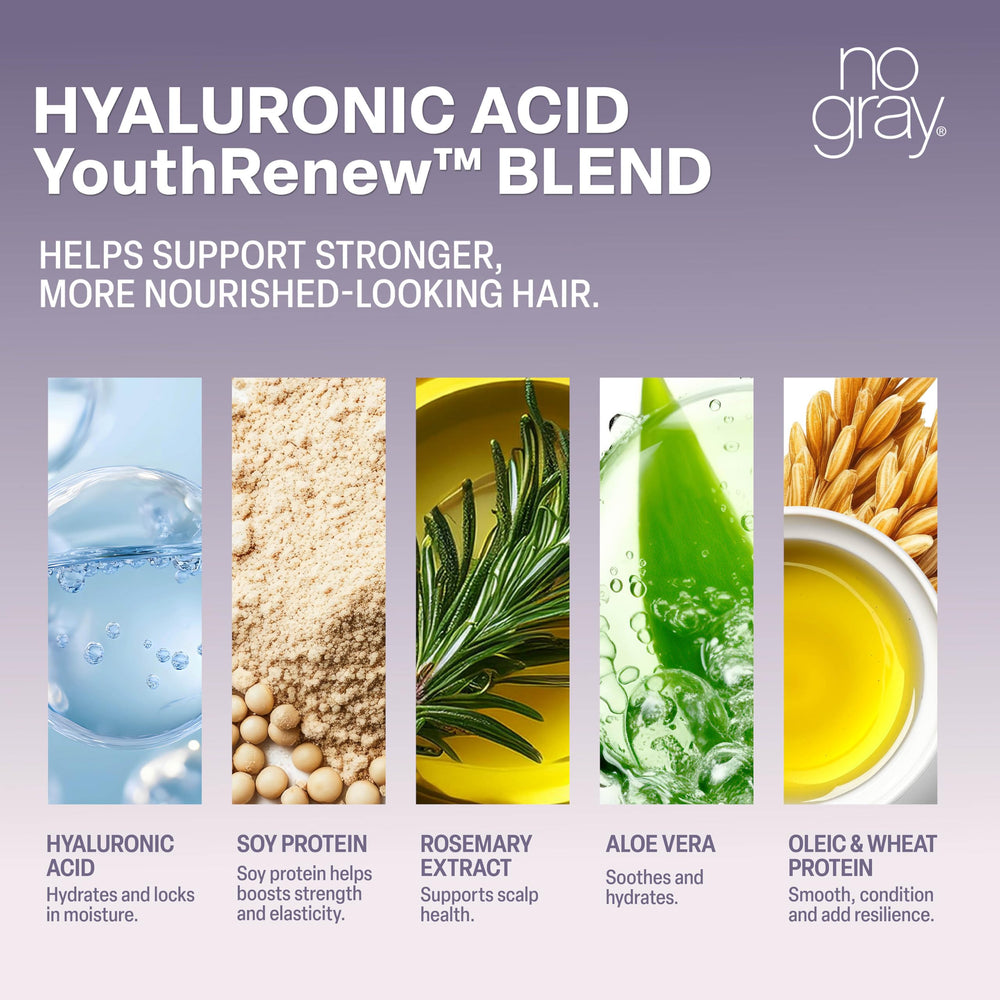 No Gray fade-resistant formula maintains color and shine