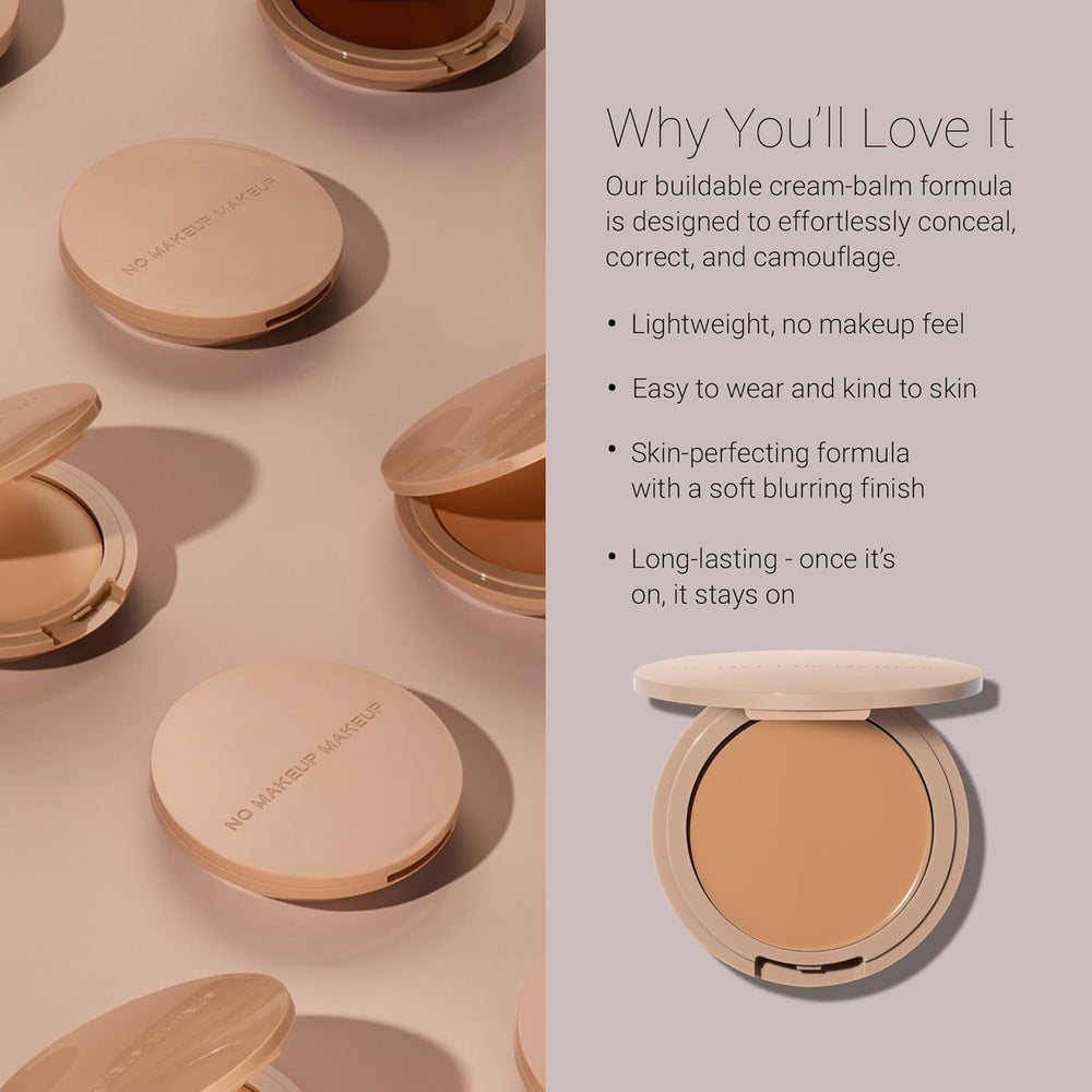 No Makeup Makeup Foundation swatch highlights light-to-medium buildable coverage.