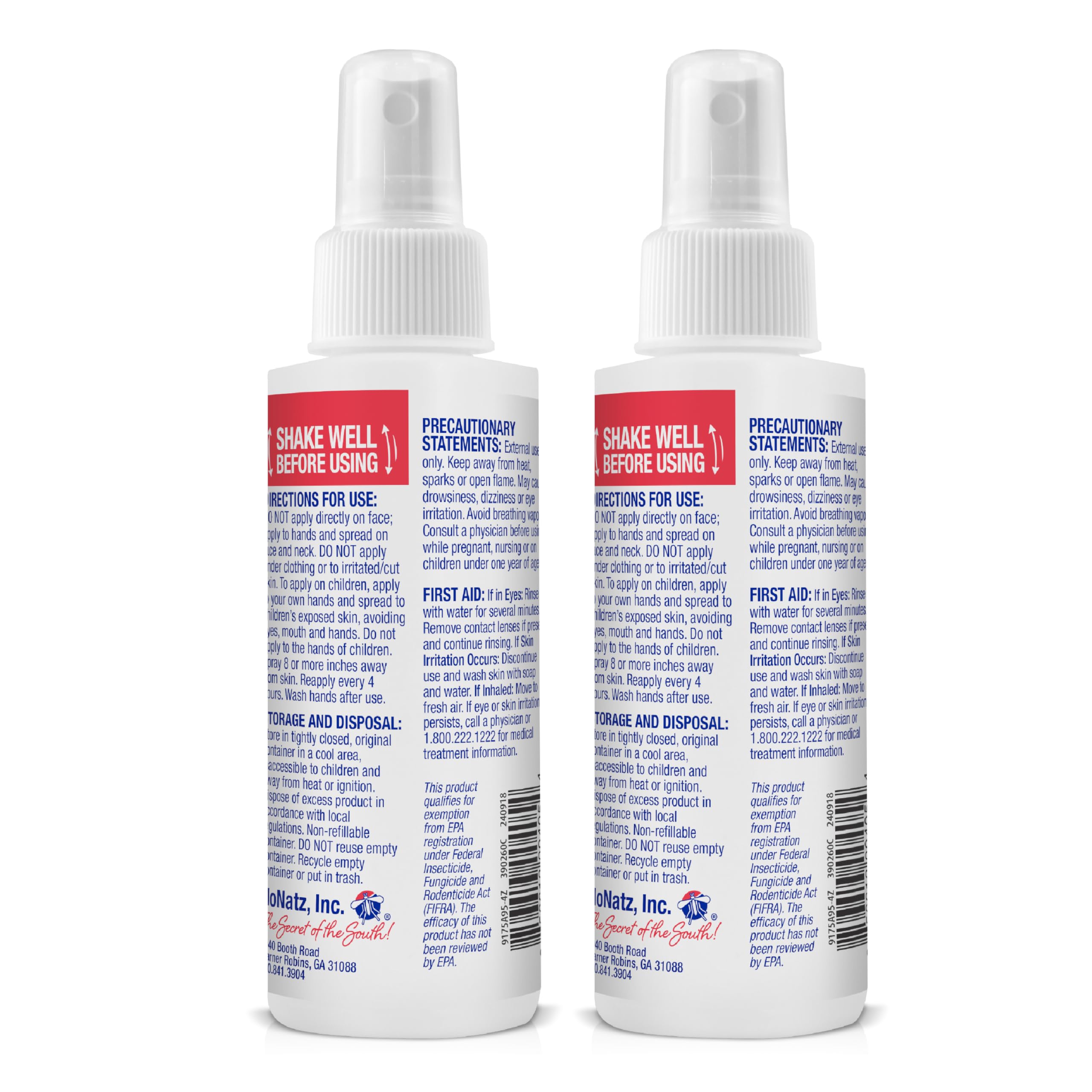 No Natz 2-pack packaging for easy outdoor protection on trips