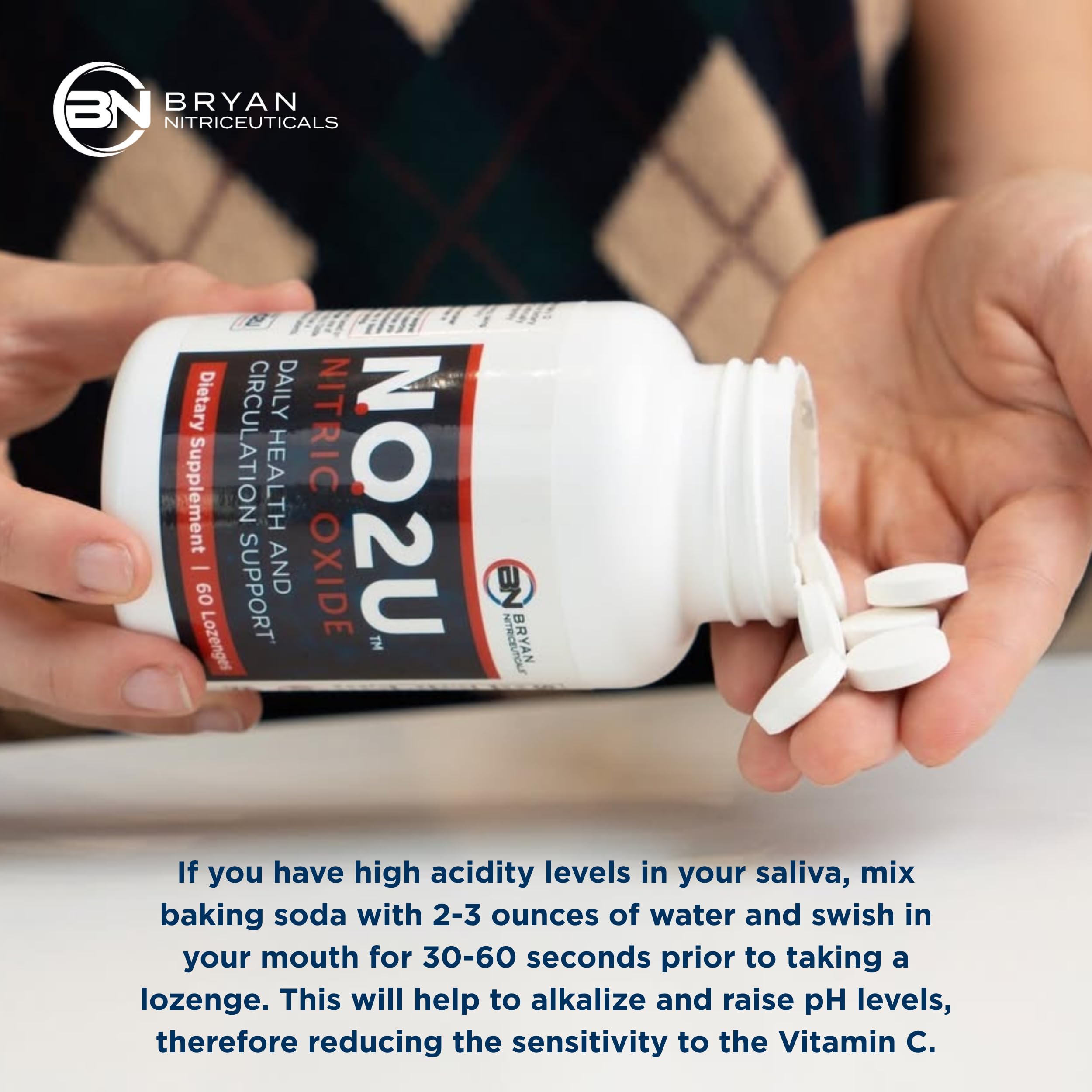 NO2U Bryan NITRICEUTICALS dosing instruction image with water