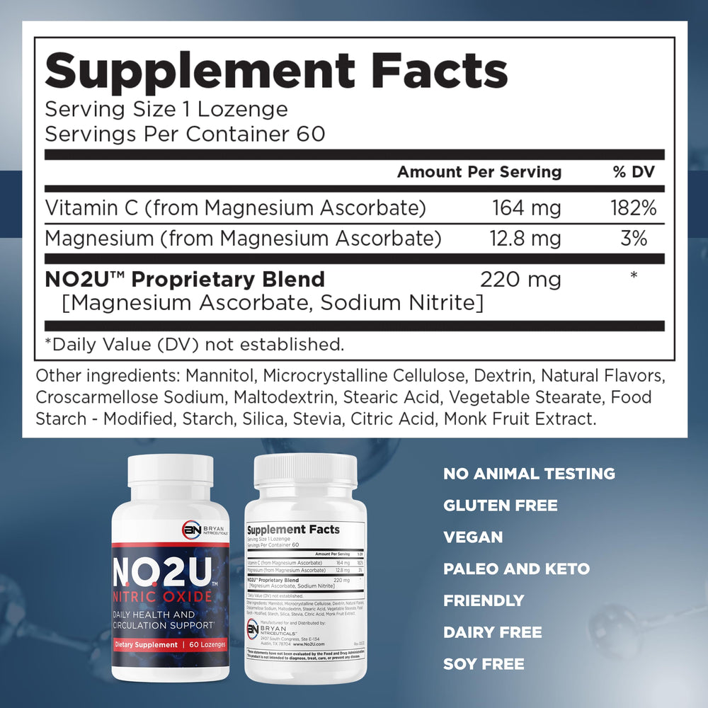 NO2U Bryan NITRICEUTICALS hands holding lozenge
