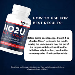 NO2U Bryan NITRICEUTICALS lozenge closeup with dissolving action