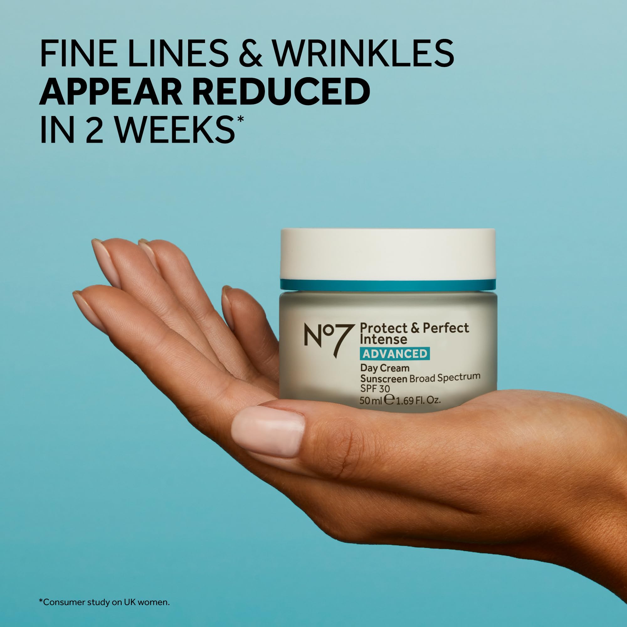 No7 fragrance-free day cream being applied to the face for daytime moisture.