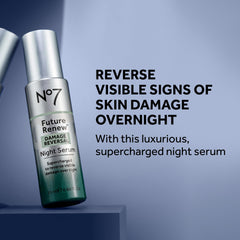 No7 Future Renew night serum pump dispense for easy nightly application