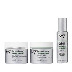 No7 Future Renew Serum bottle for daily use, brightening and revitalizing skin.