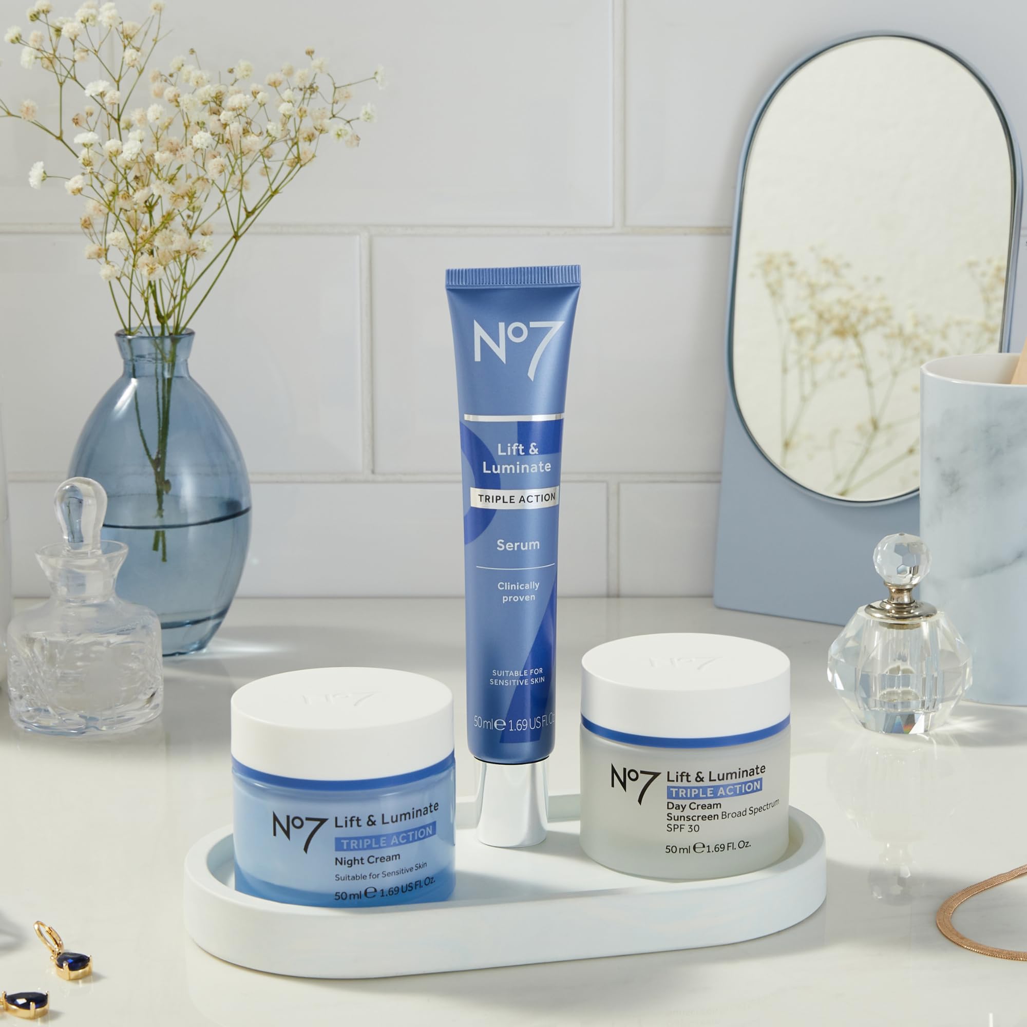 No7 Vitamin C focus highlights brightening and tone support.