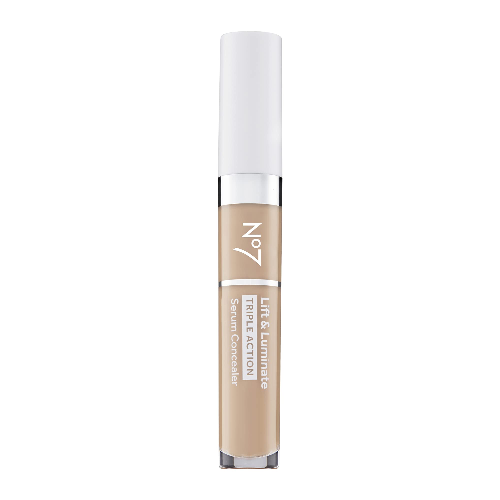 No7 Lift & Luminate concealer bottle packaging for daily use and premium feel.