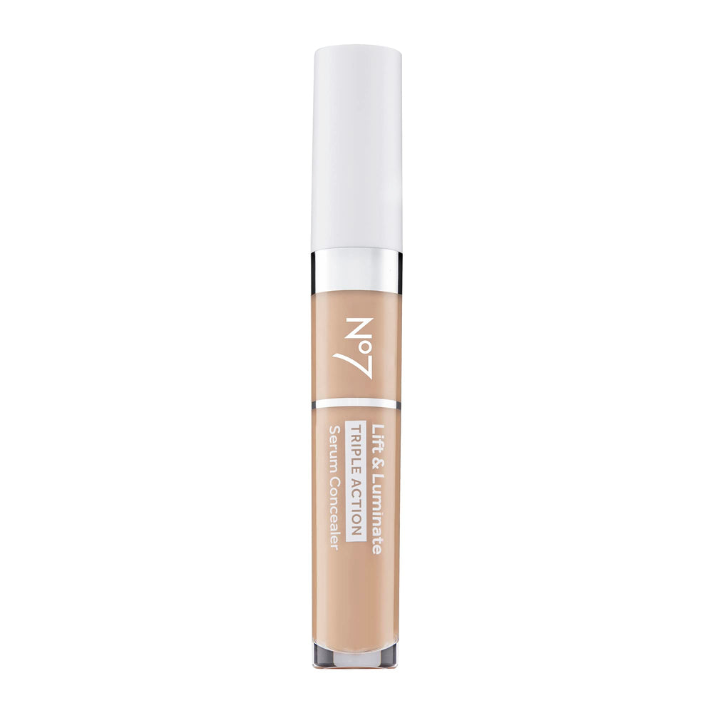 No7 Lift & Luminate concealer bottle packaging for daily use and premium feel.