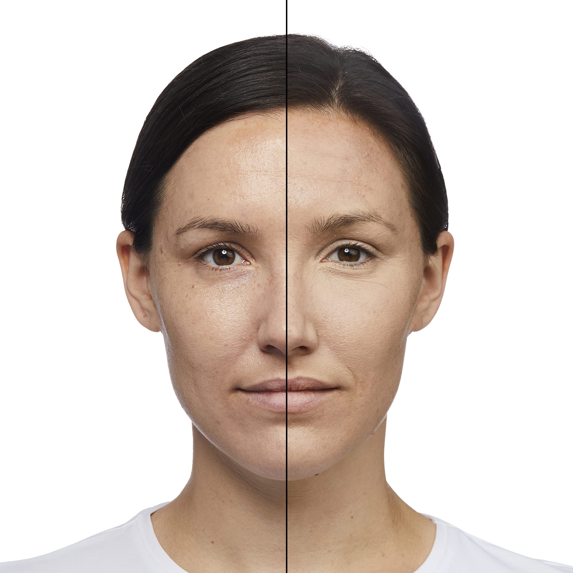 No7 Lift & Luminate glow finish on skin after blending.