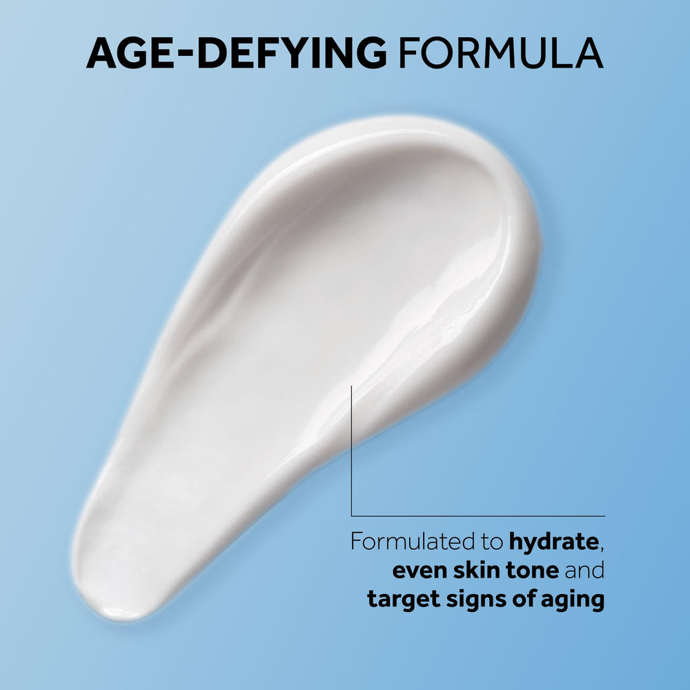 No7 Lift & Luminate under-eye cream swatch demonstrates gentle smoothing on skin.