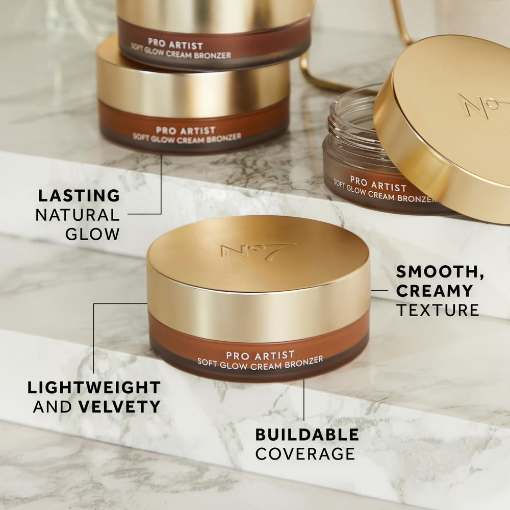 Bronzer applied along the nose bridge for subtle warmth and definition.