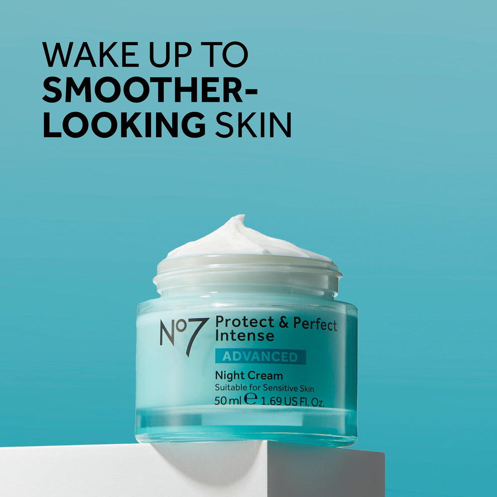 No7 fragrance-free jar close-up highlights rich cream for sensitive skin needs.