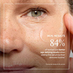 No7 Protect & Perfect serum hyaluronic acid graphic highlights deep hydration potential.