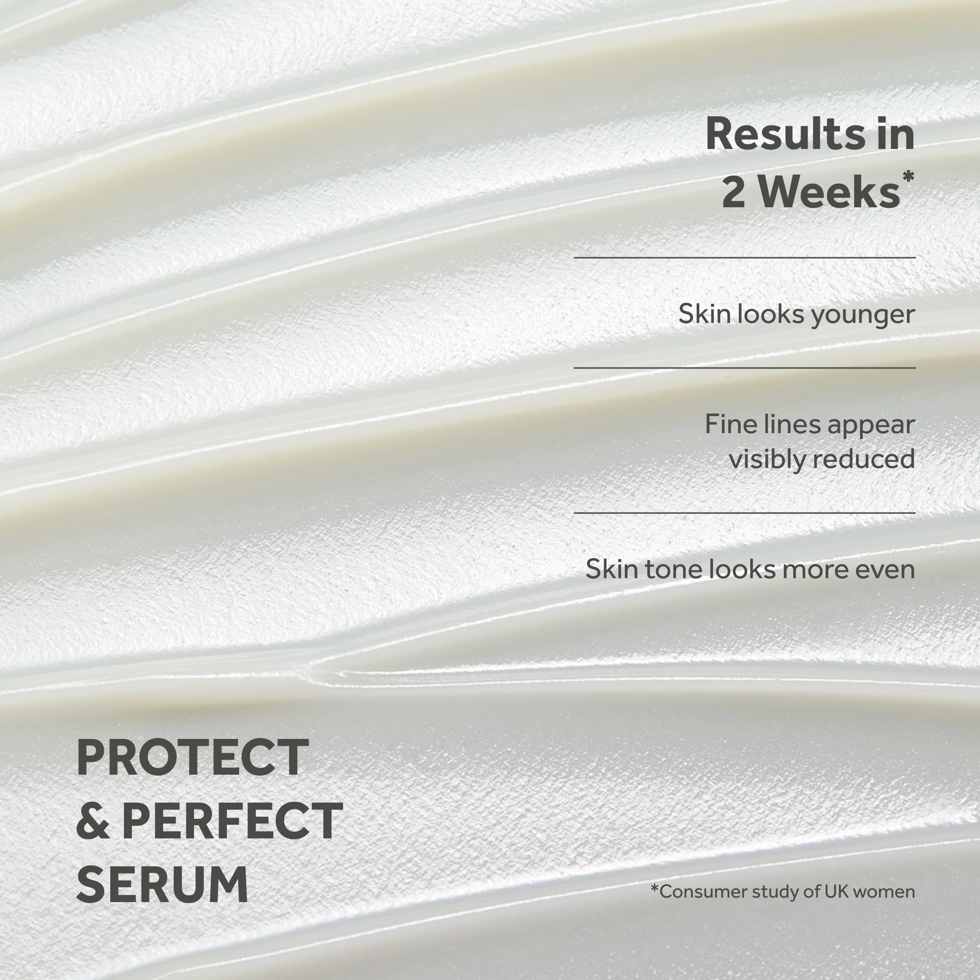 No7 Protect & Perfect serum peptides graphic hints at visible firming support.