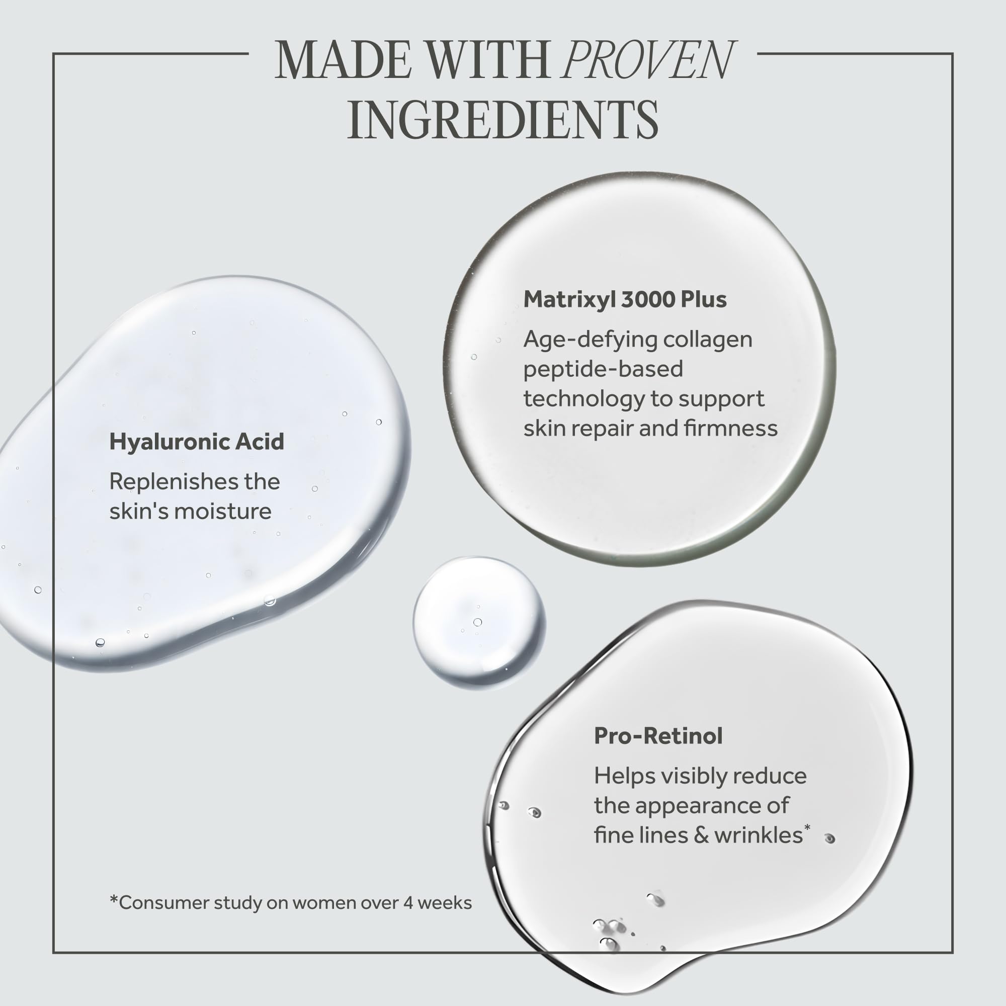 No7 Protect & Perfect serum texture swatch shows a lightweight, refreshing finish.