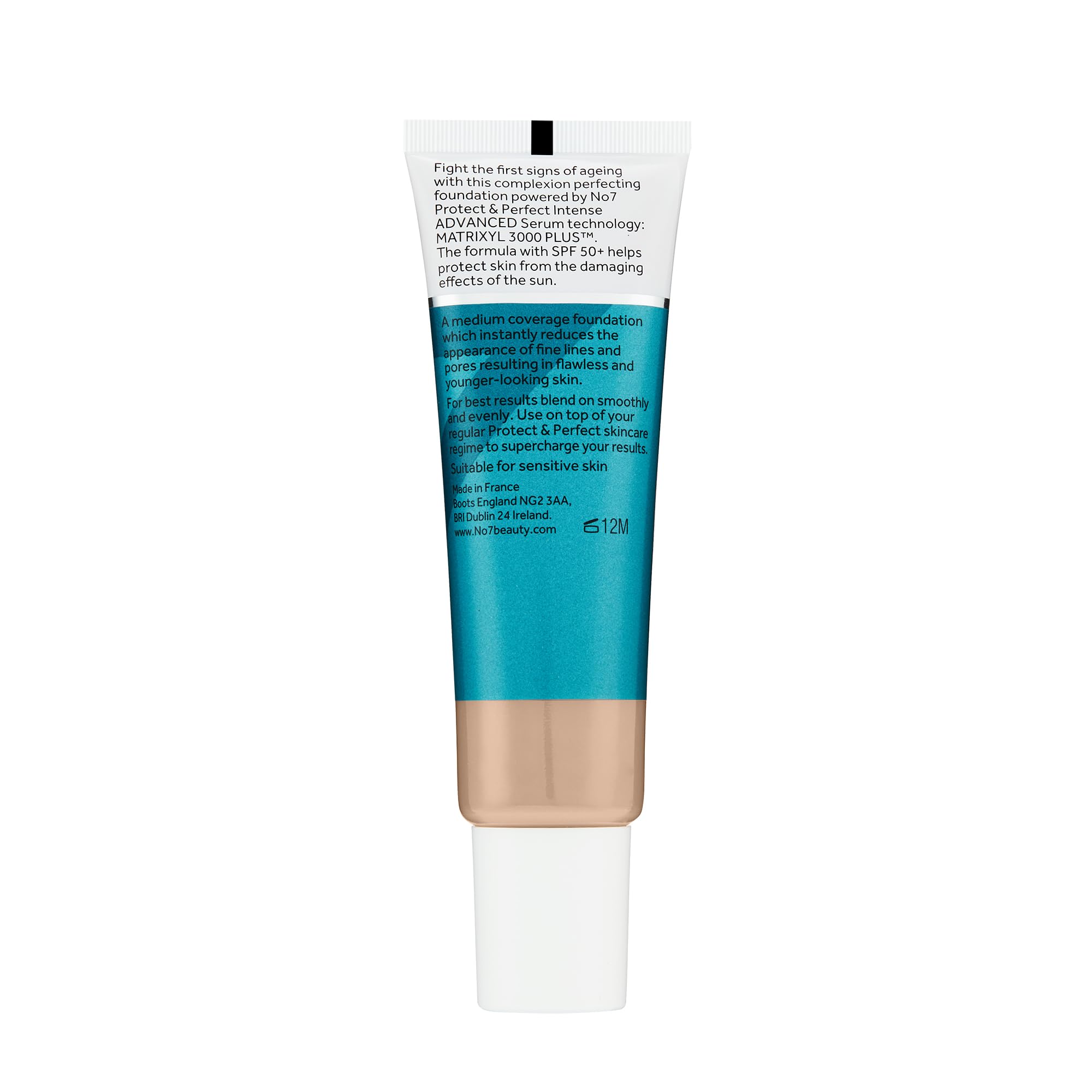 No7 Protect & Perfect shade range swatch shows versatile tones.