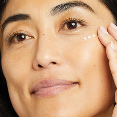 No7 Pure Retinol Eye Cream jar close-up showing creamy texture for smoothing