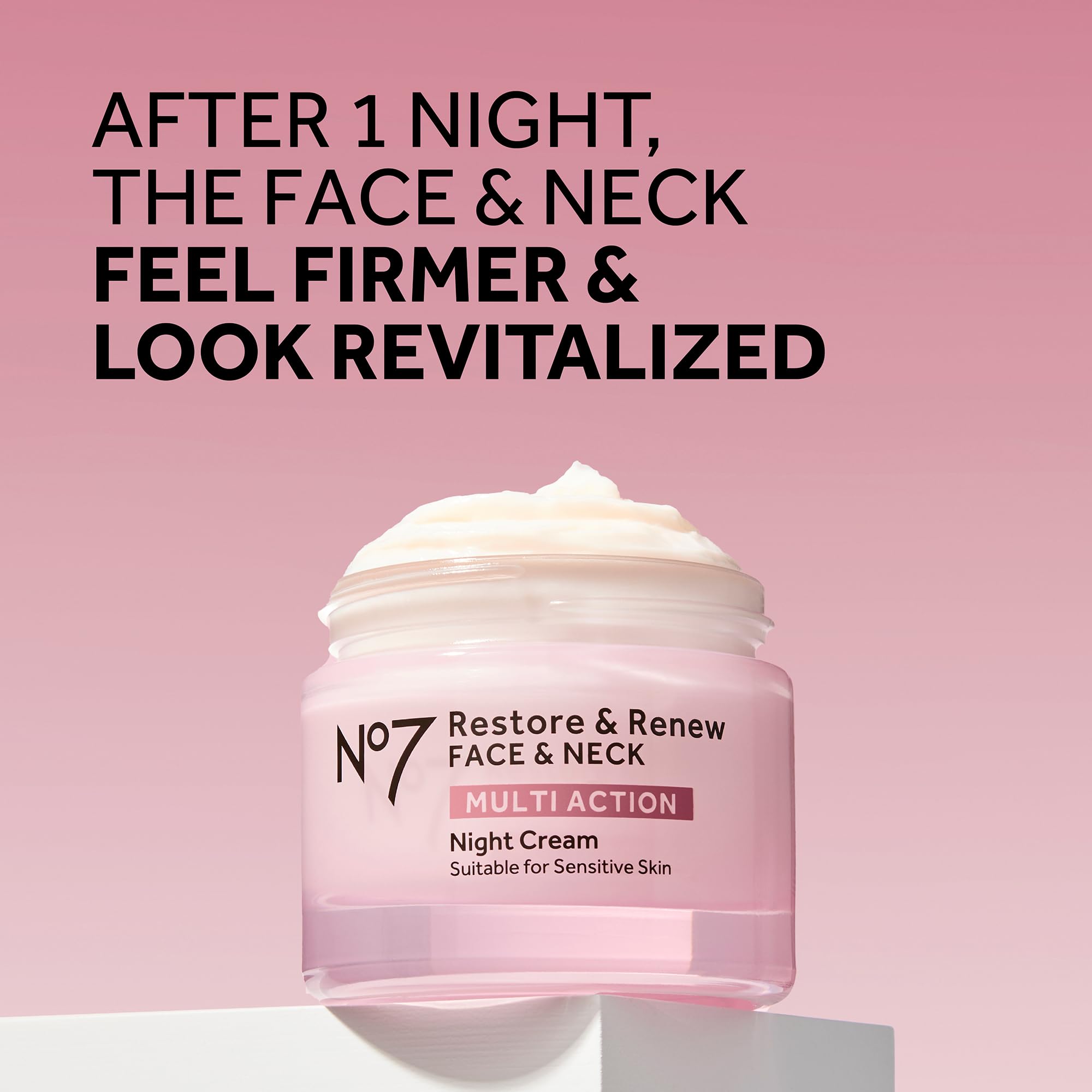 Close-up of the cream’s texture for smooth nightly application