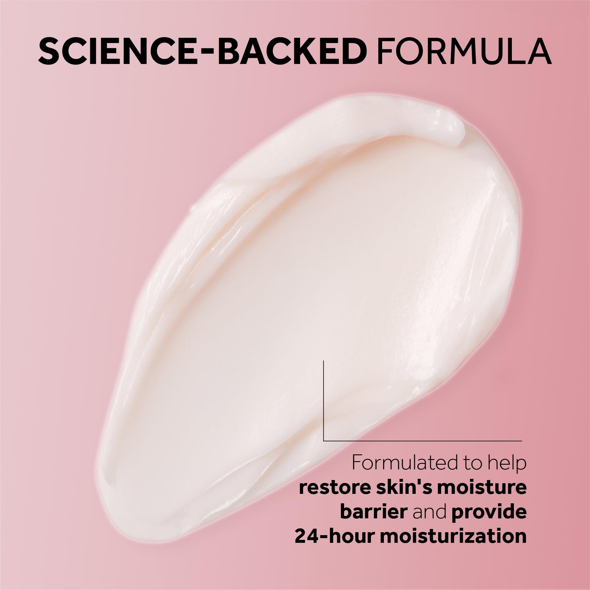 Face application of No7 Restore & Renew night cream for a smoother look