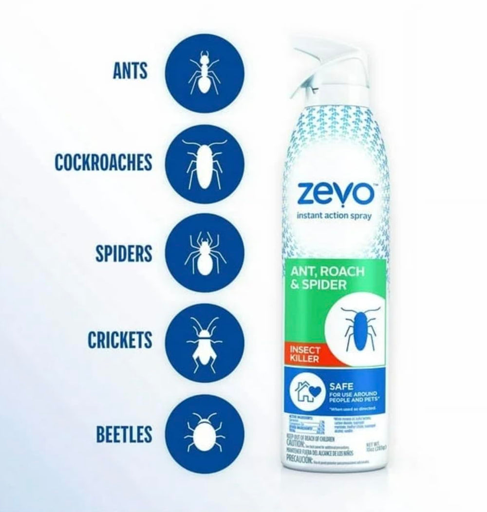 Close-up of NOASR Zevo label highlighting pet-friendly design