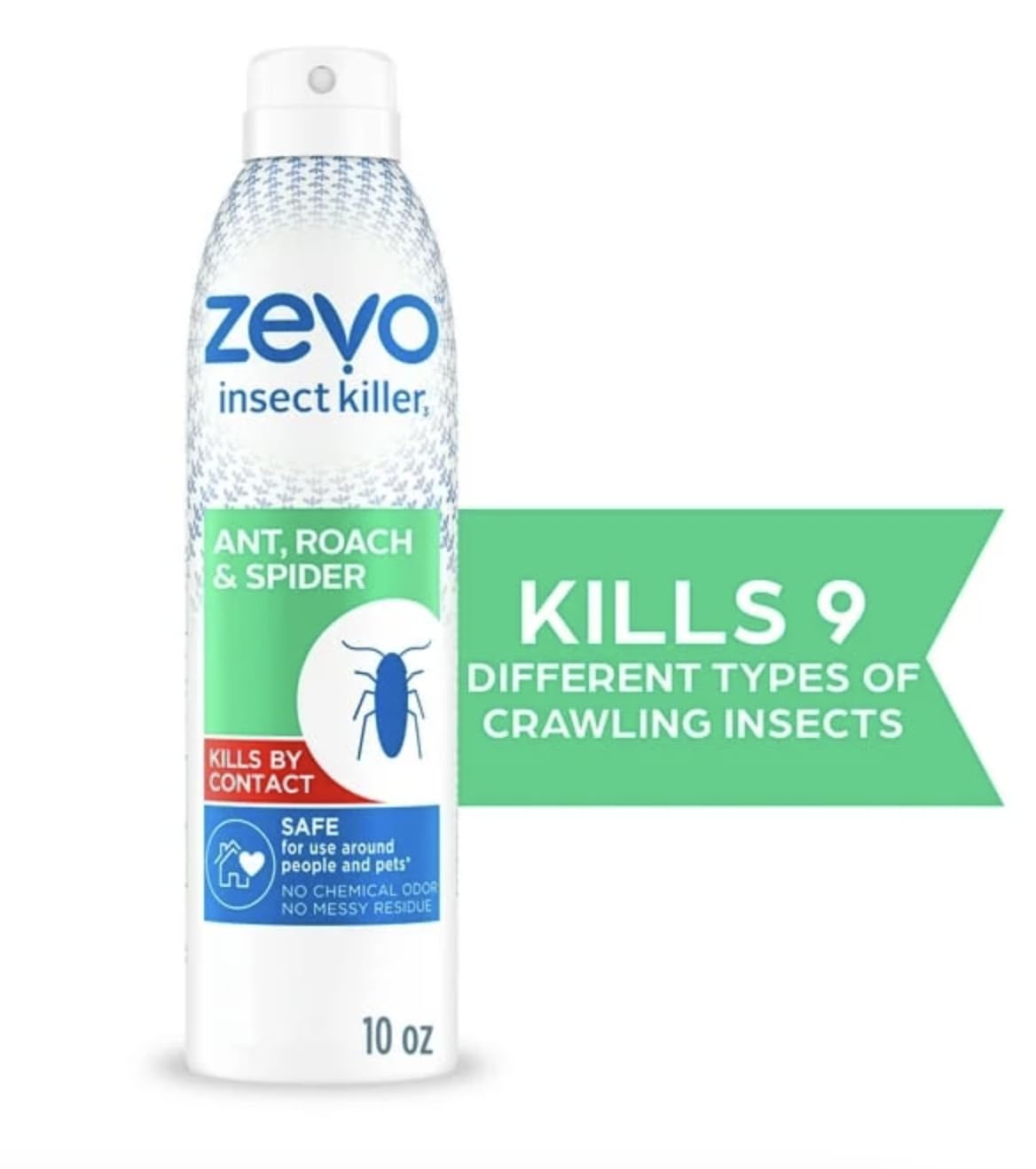 Indoor NOASR Zevo Roach Killer used in kitchen area