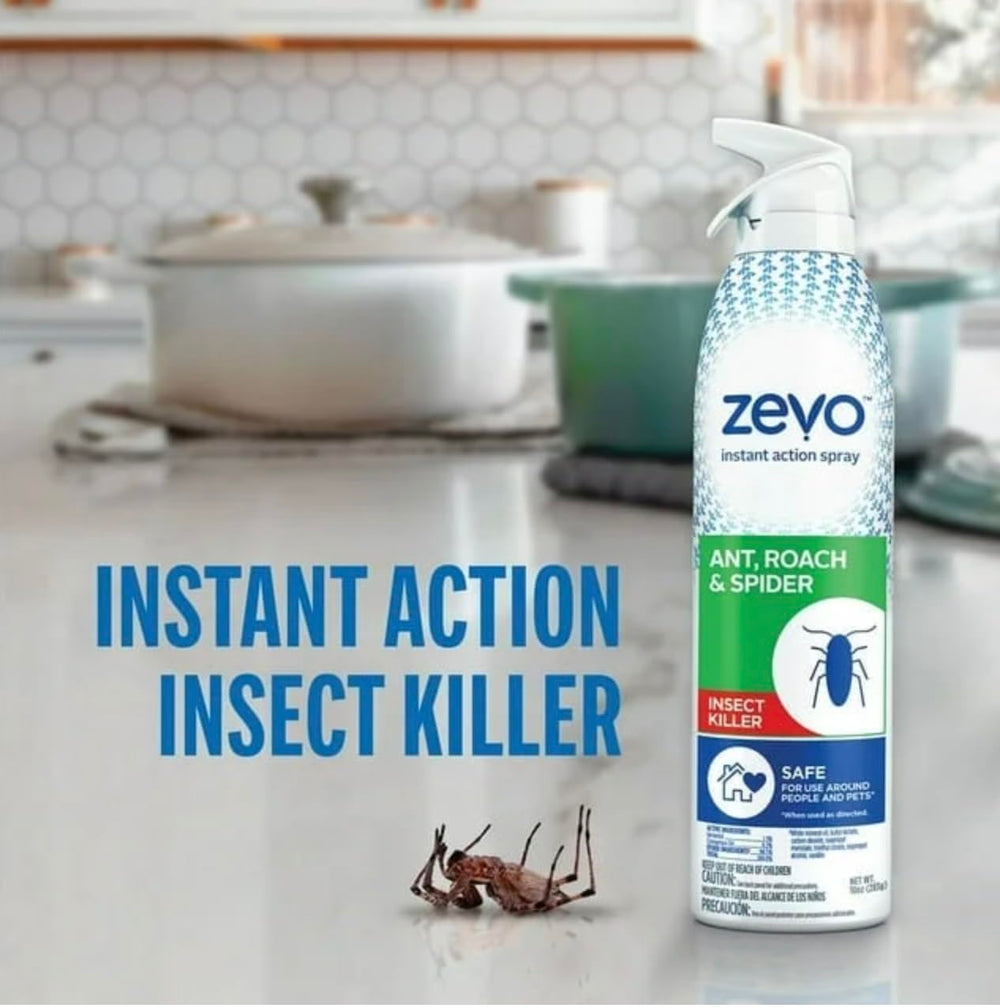 Outdoor porch application with NOASR Zevo Roach Killer for patio pests