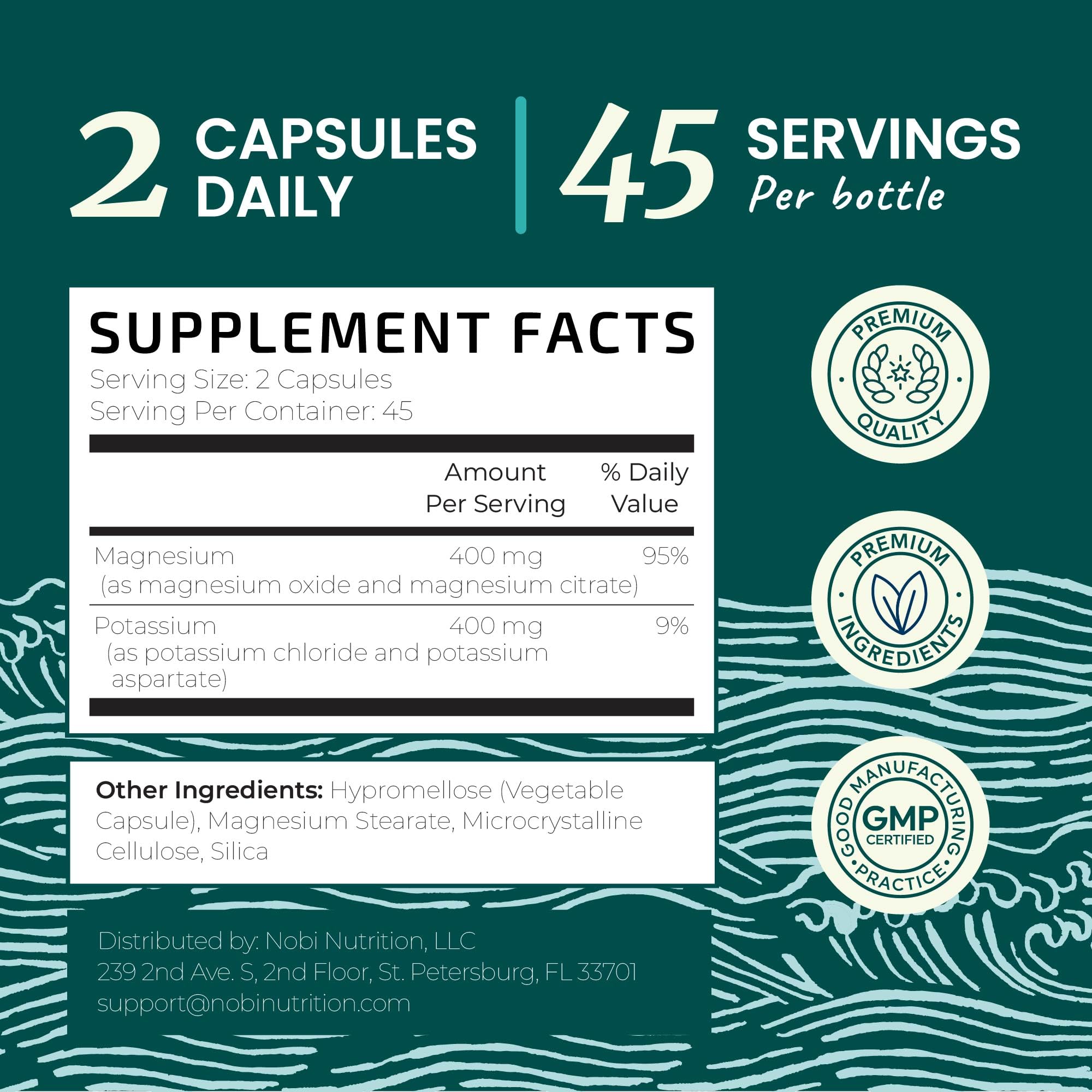 GMP quality seal on Nobi Nutrition packaging underscoring product safety and standards