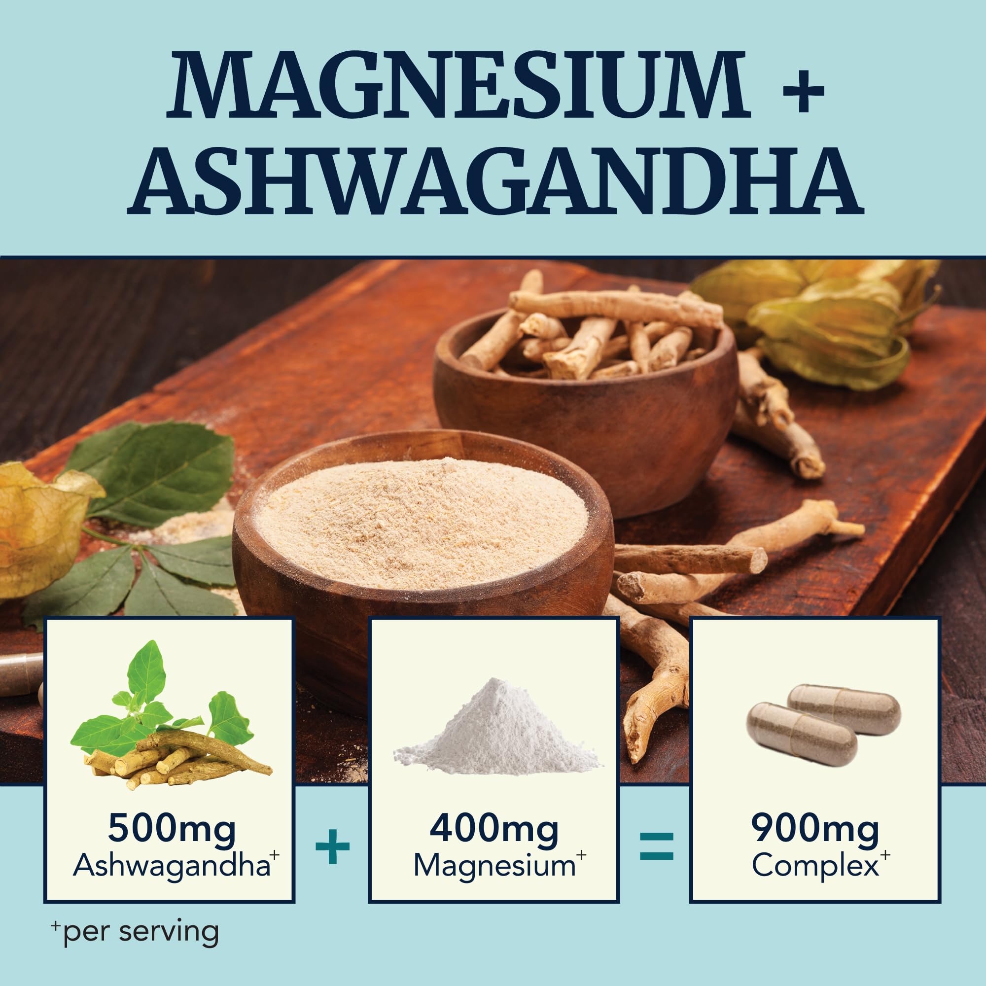 Nobi Nutrition Magnesium Ashwagandha capsules pack for everyday unwinding