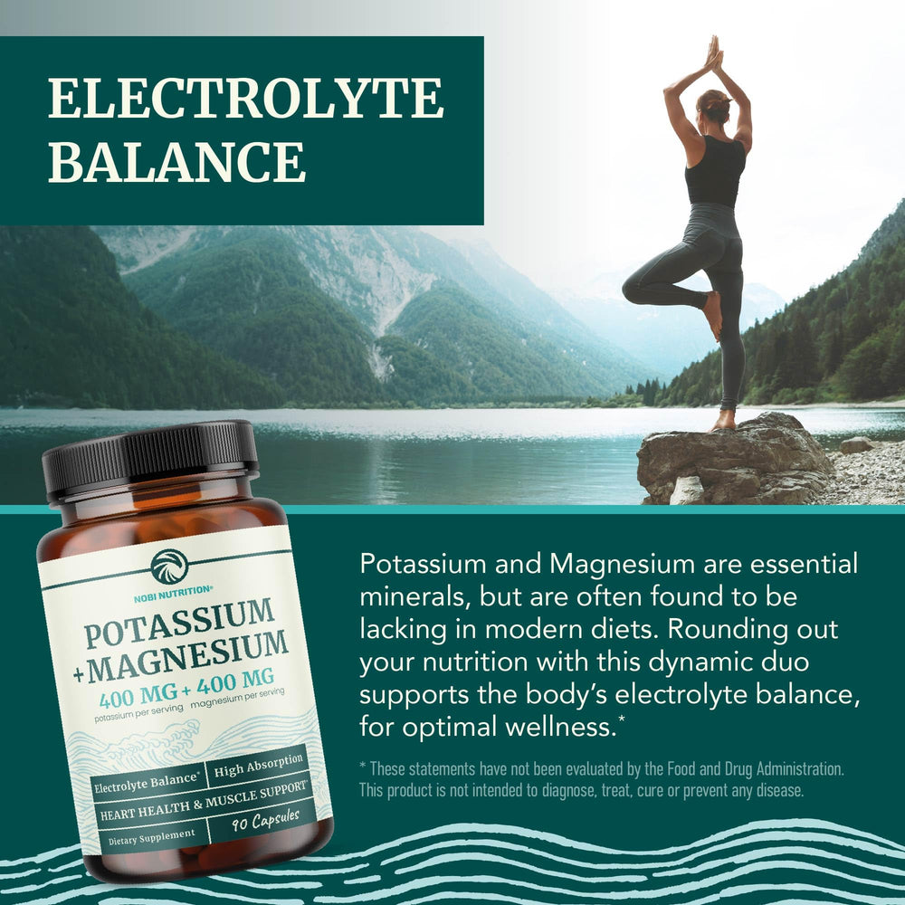 Nobi Nutrition ingredients label displaying potassium and magnesium compounds