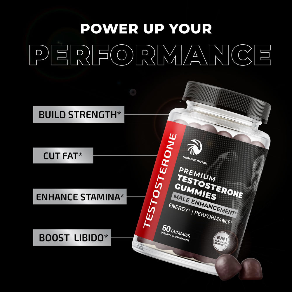 Nobi Nutrition Test Boost Max label closeup with key benefits visible