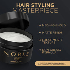 Noble By Greg Young paste in hands applying for flexible control without shine.