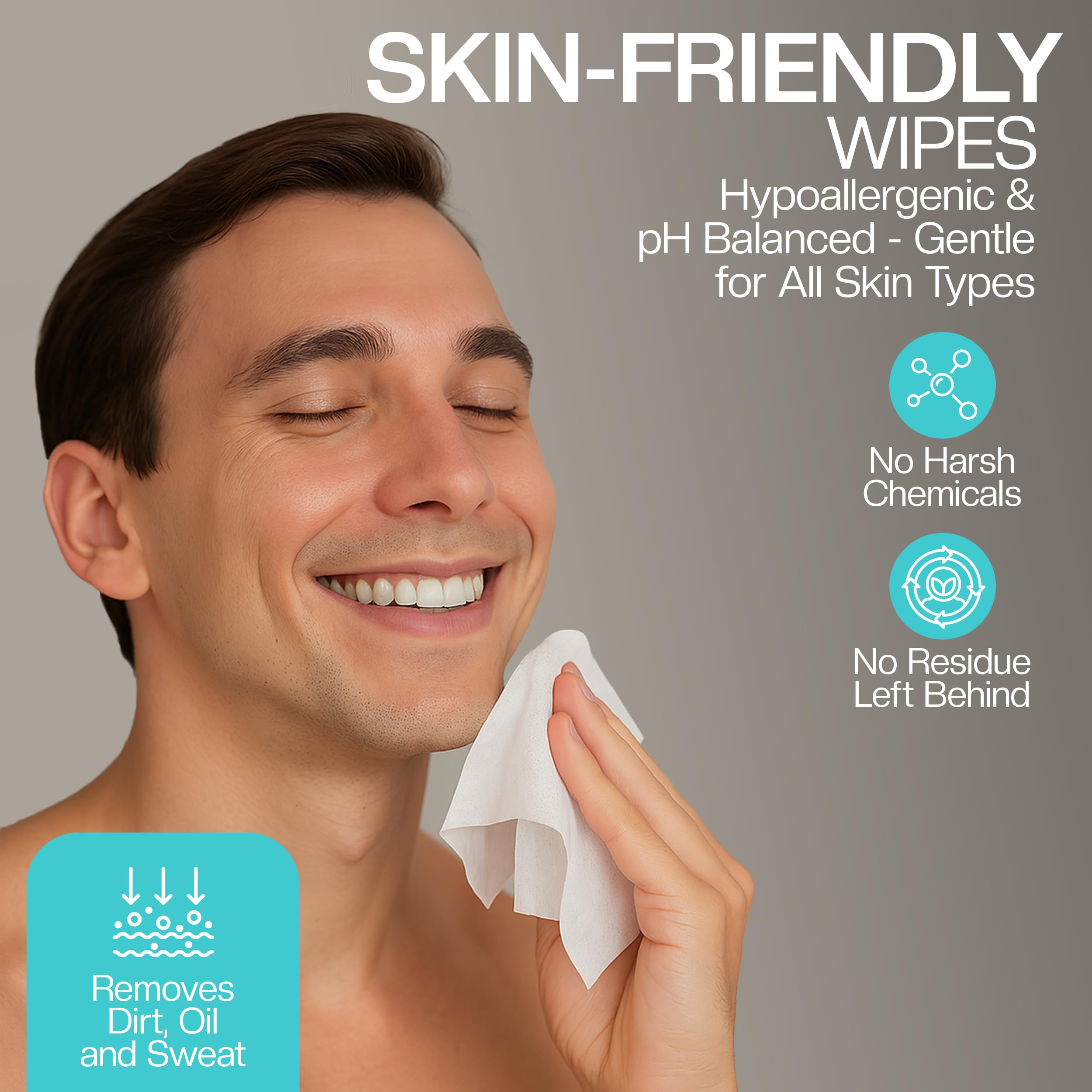 The Nobleman gentle-formula closeup highlights skin-friendly cleansing.