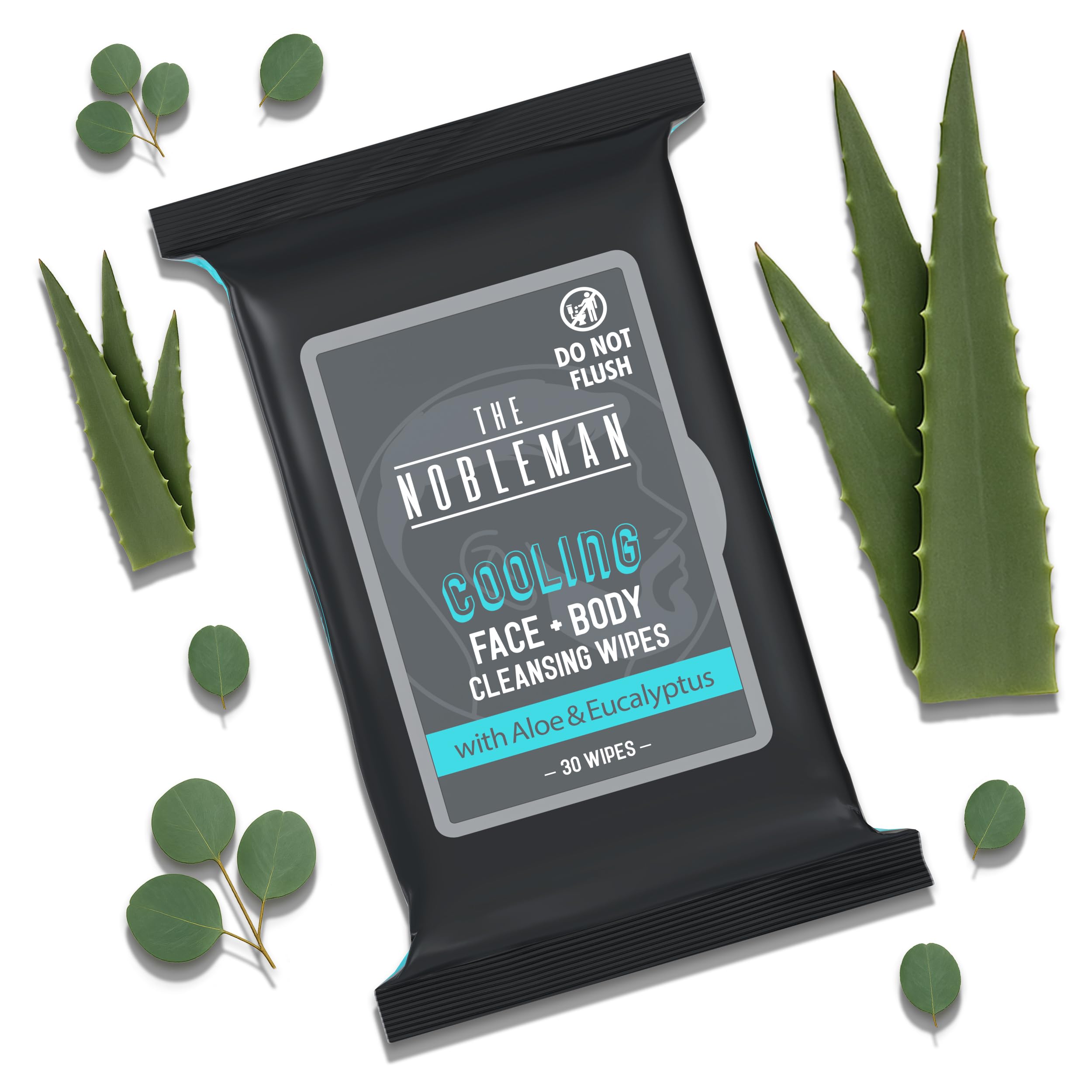 The Nobleman men's cooling wipes post-workout use for quick refresh and cleanse.