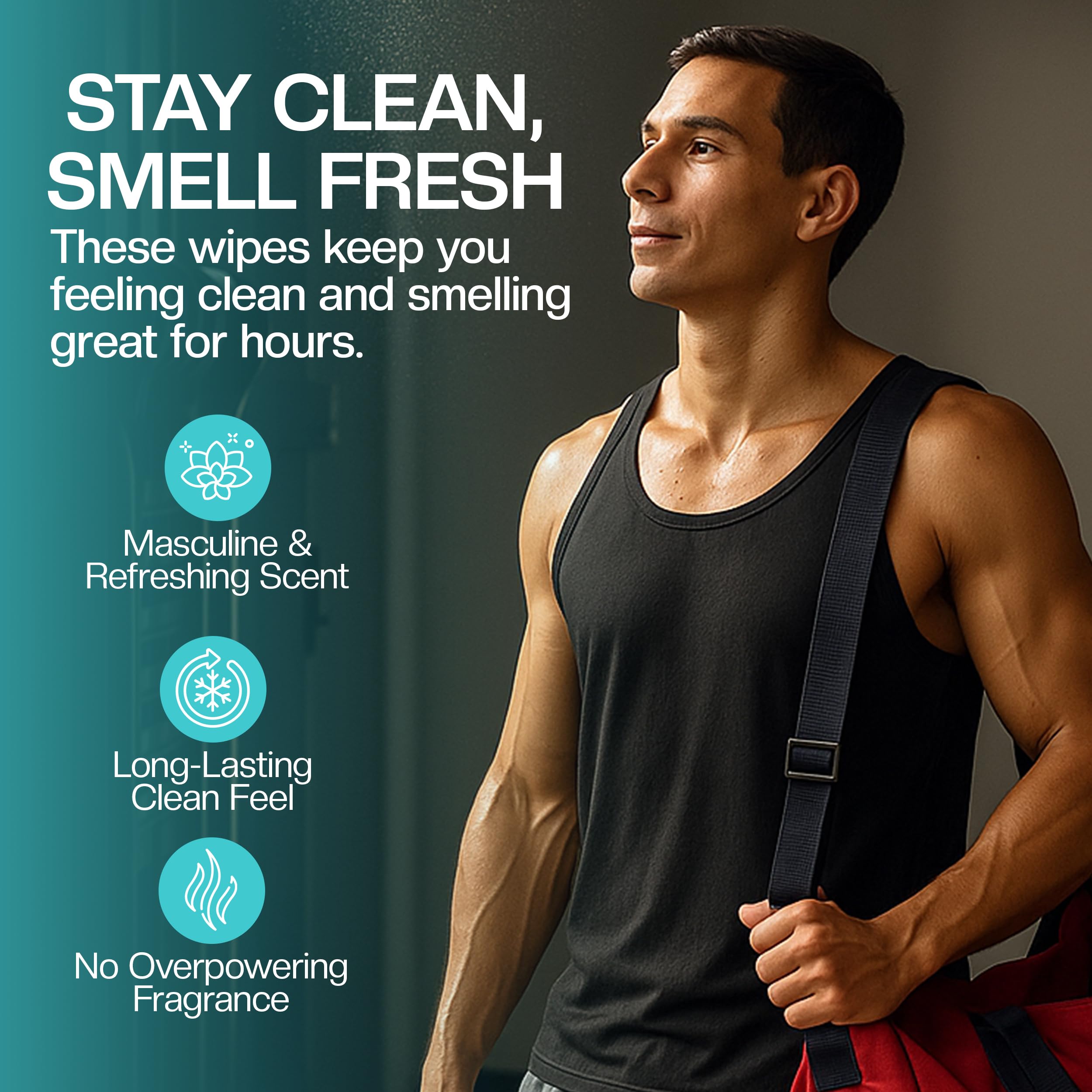 The Nobleman cooling wipes travel pack ideal for on-the-go freshening.