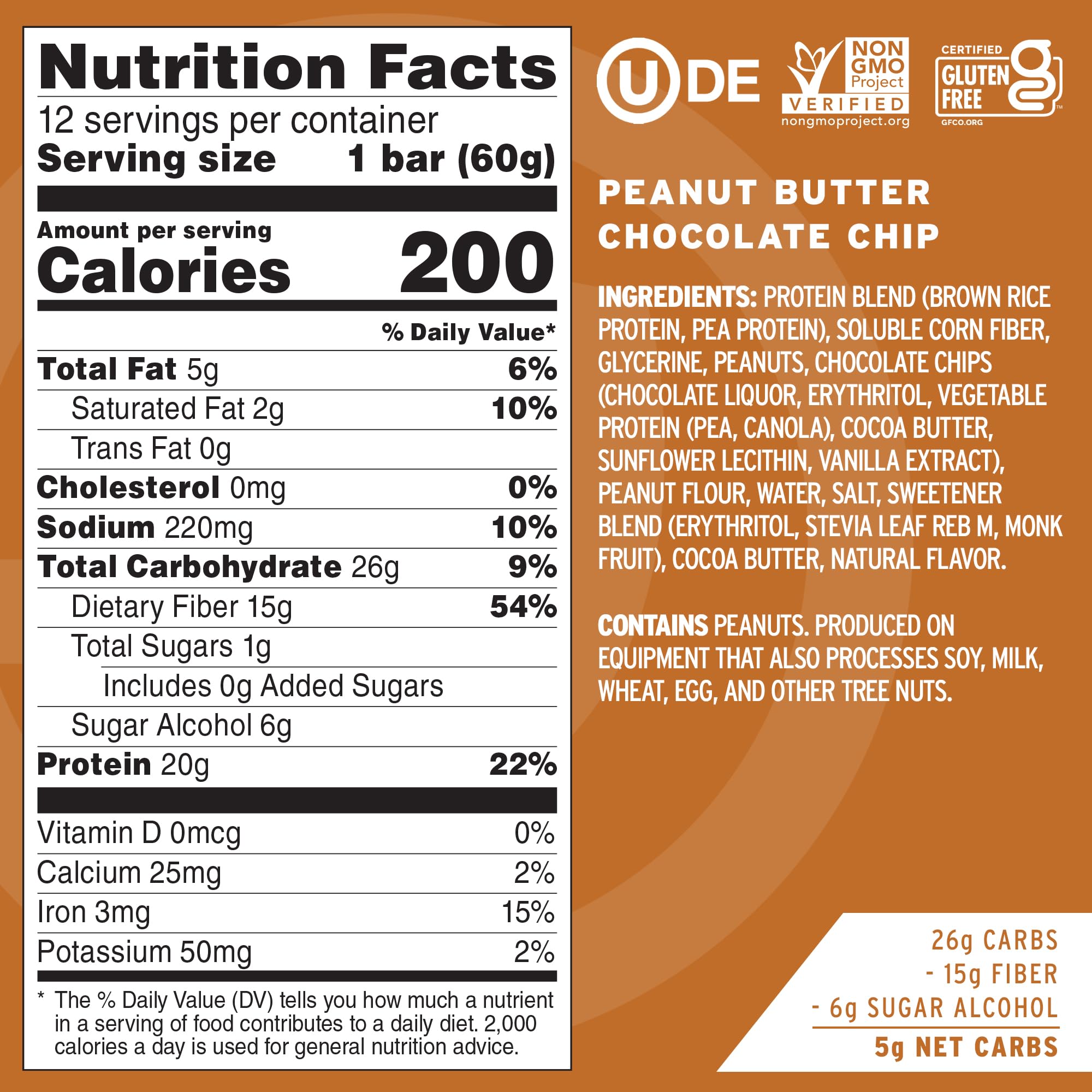 No Cow 20g plant protein bar provides sustained energy between activities.