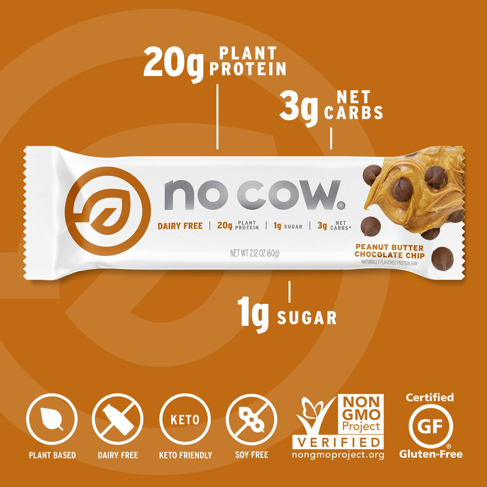No Cow low-sugar high-fiber snack supports fullness and digestive well-being.