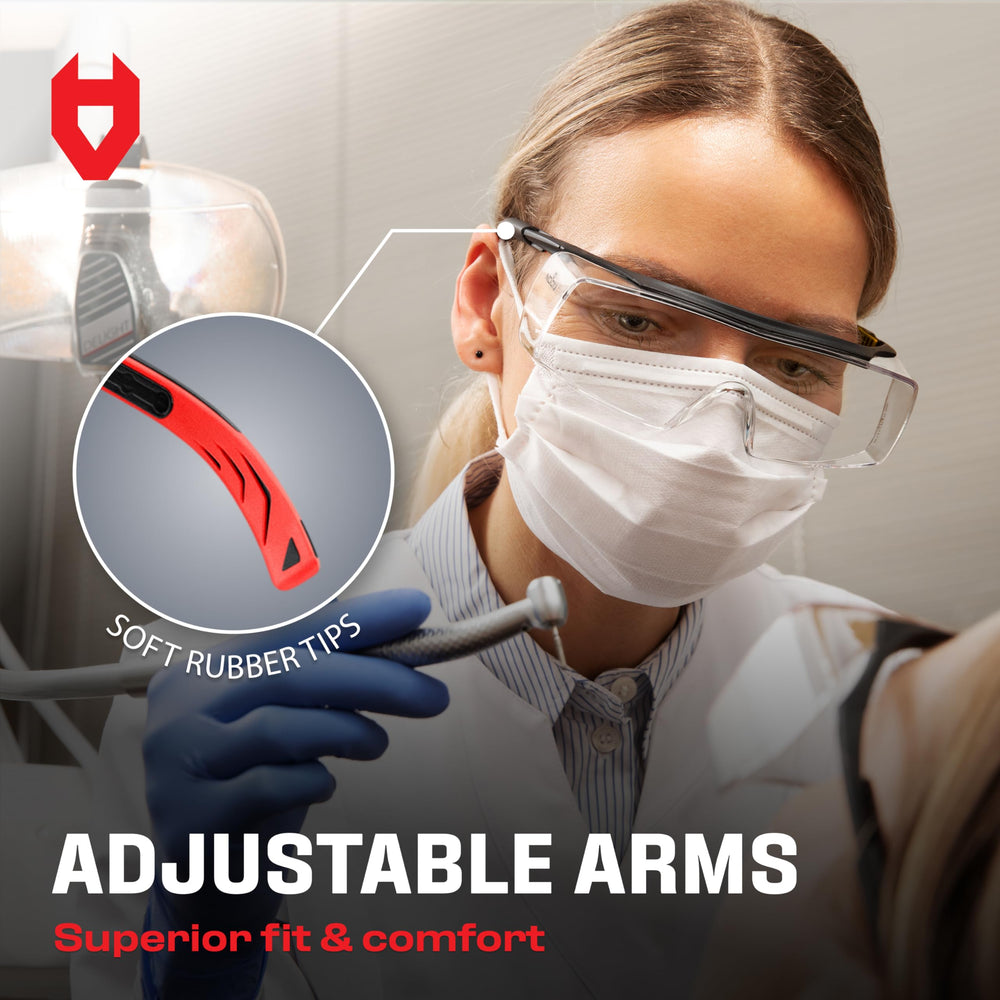 NoCry adjustable temples offer customizable comfort and a secure fit.