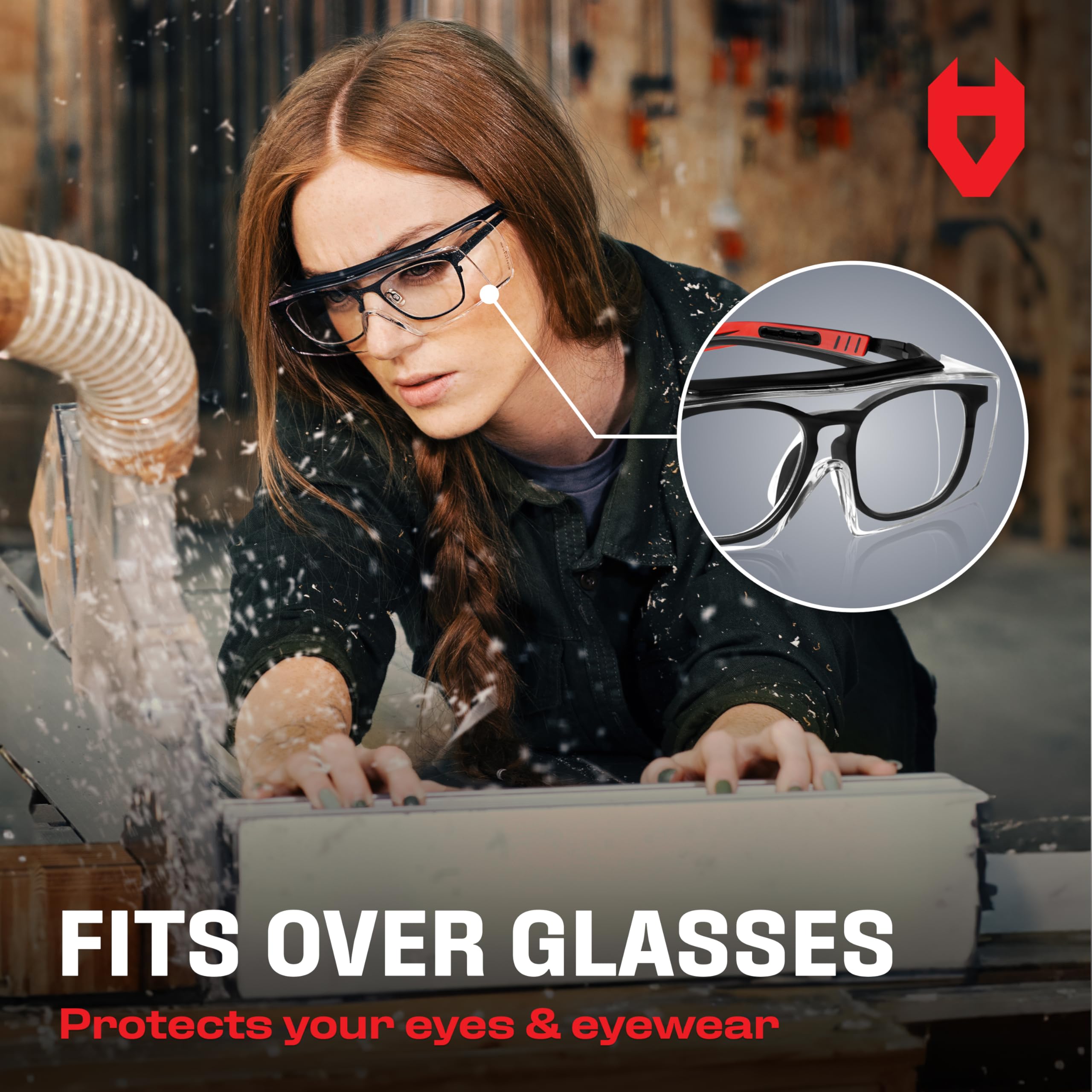 NoCry UV400 lenses block rays for all-day comfort.