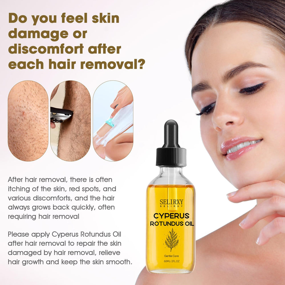 Nodfens Cyperus Rotundus Oil after hair removal for softer, smoother skin