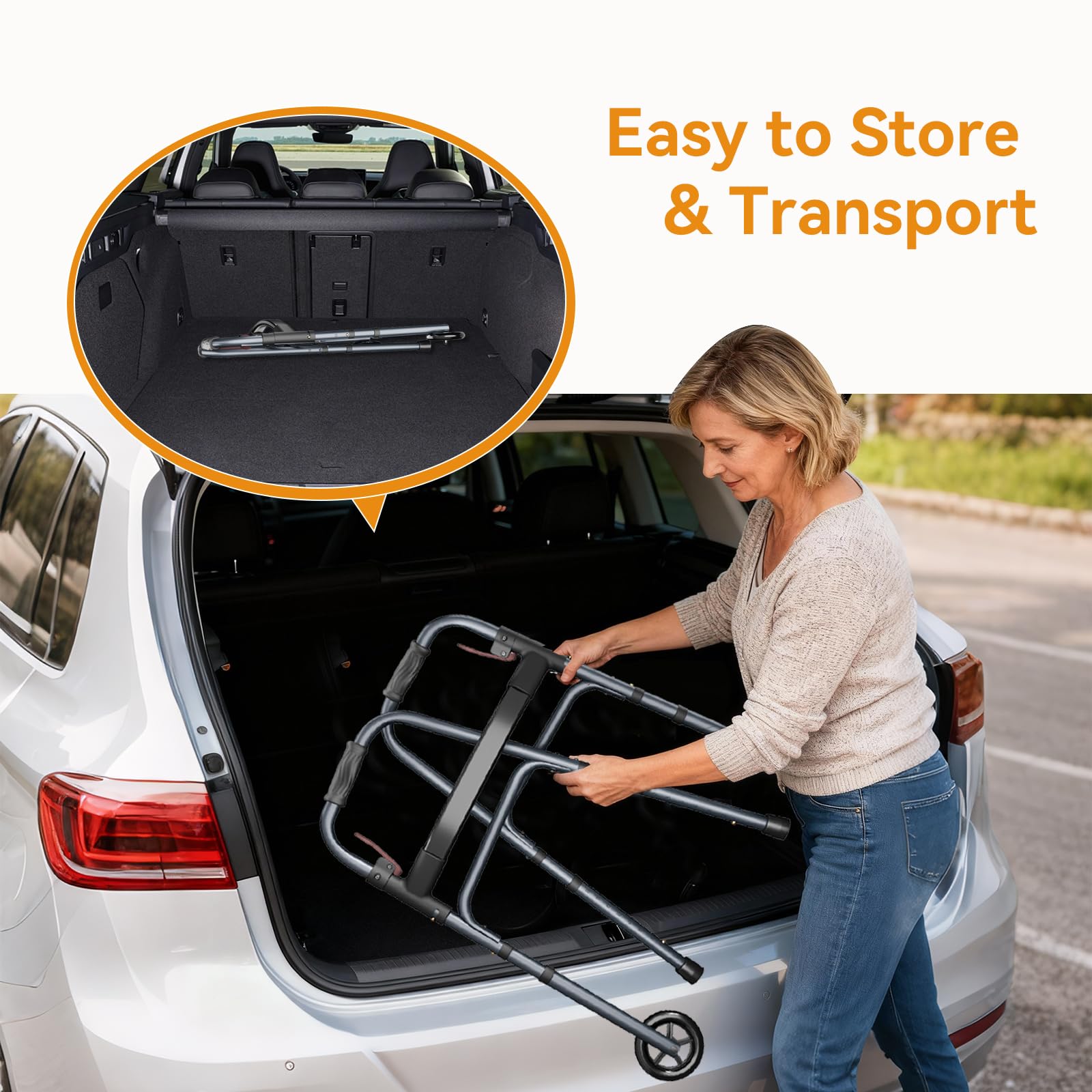 Noerishia folding walker lifetime service guarantee and support.