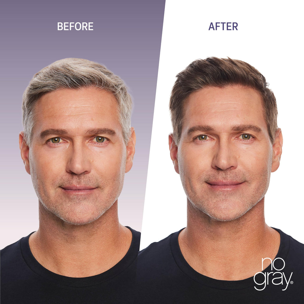 No Gray Quick Color Shampoo highlights Hyaluronic YouthRenew blend for nourished-looking hair.