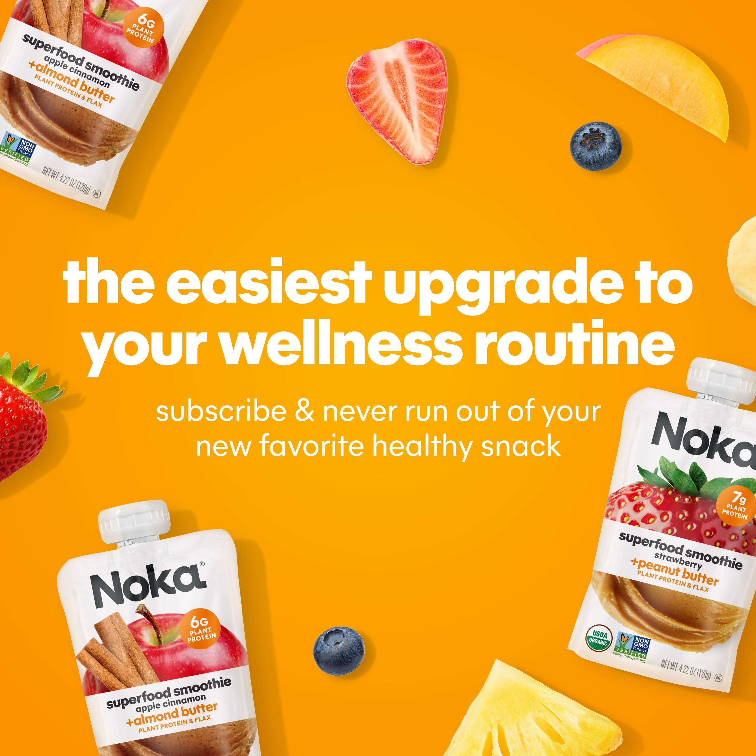 NOKA Allergen-free label emphasizes free-from major allergens.