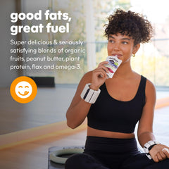 NOKA plant protein flax-seed closeup emphasizes clean energy and Omega-3 benefits.